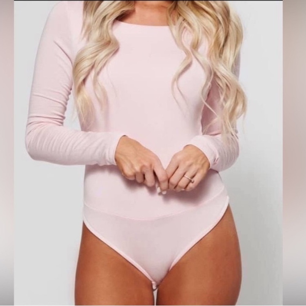 NanaMacs Rory dip back bodysuit (Petal) size small